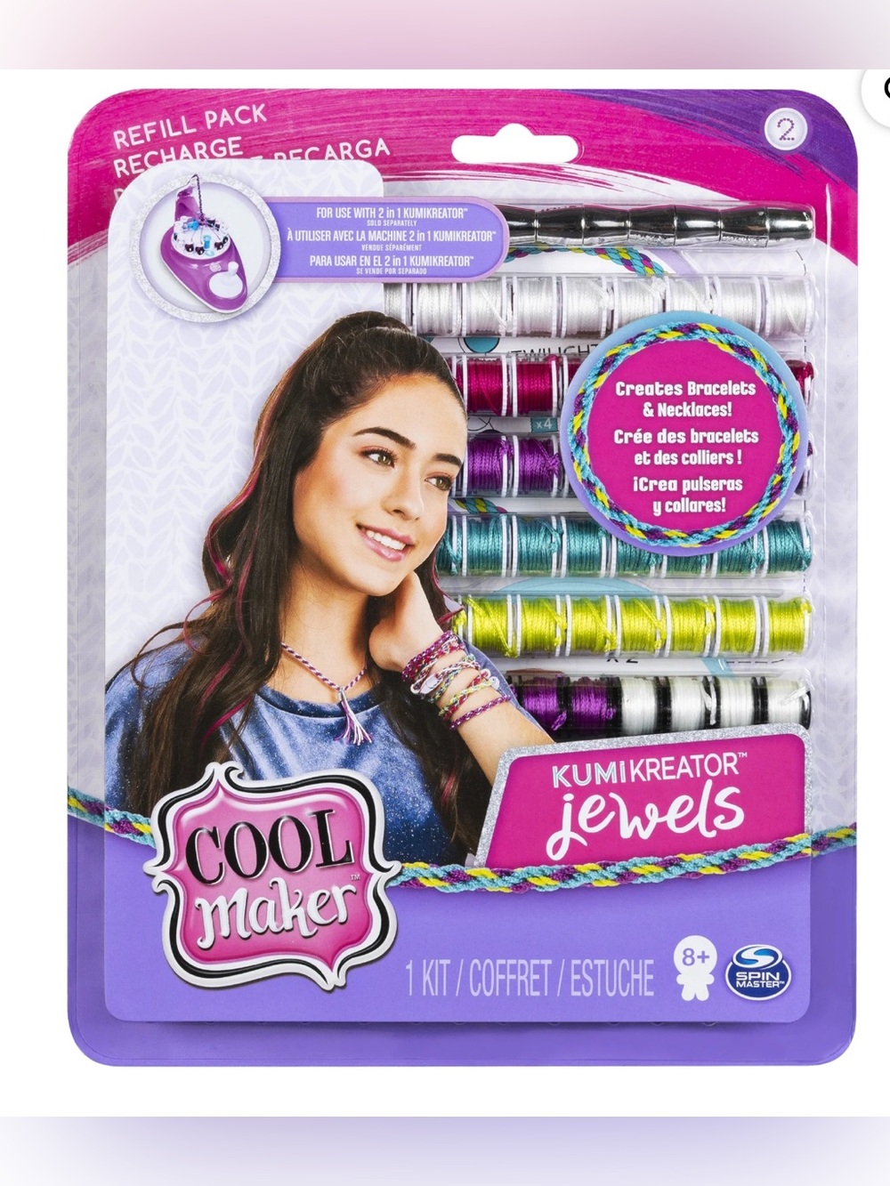 Cool Maker Kumi Kreator Jewels Fashion Refill Pack Craft Kit Girls Age 8+ NWT
